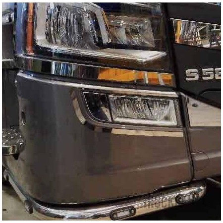 REDEDOR LUCES ANTINIEBLA DE ACERO INOXIDABLE SCANIA S - R