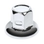 POLISHED STAINLESS STEEL NUT COVERS 40 PCS SET 33 mm