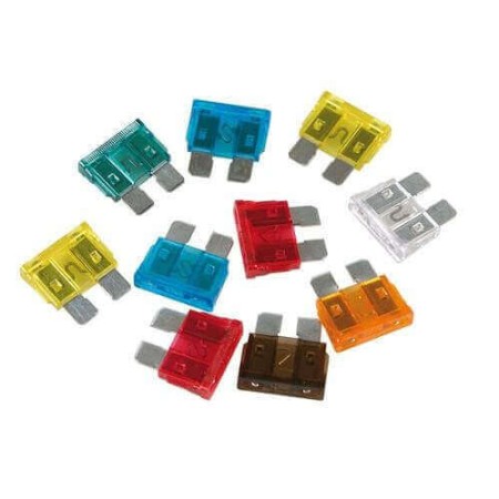 SET 10 ASSORTED BLADE FUSES 12/32V