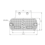 Piloto Lateral Posicion Flecha Led Naranja 12/24V Camión - Remolque