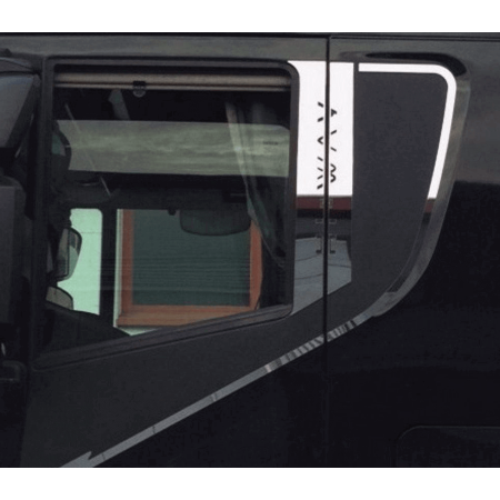 PIANTONI PORTIERA CON PROFILI E SCRITTA HI-WAY