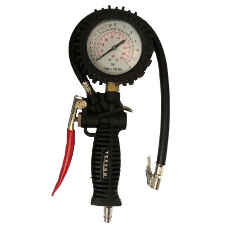 AIR TIRE INFLATOR GUN WITH GAUGE