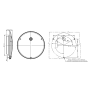 PLAFON INTERIOR LED 12-24V OJO DE BUEY REDONDO CAMIÓN - REMOLQUE