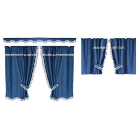 CURTAINS SET HIGHT CABIN BLU FOR DAF - MAN - MERCEDES - RENAULT - SCANIA - VOLVO