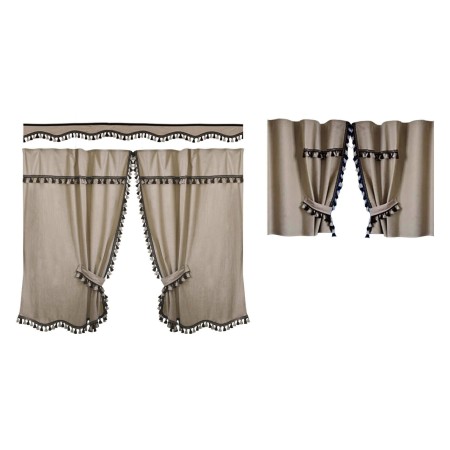 CURTAINS SET LOW CAB BROWN FOR DAF - IVECO - MAN - MERCEDES - RENAULT