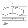 DISC BRAKE PAD KIT RENAULT - VOLVO