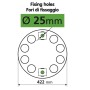 10 LÖCHER RADBOLZENABDECKUNG EDELSTAHL - FELGEN AUS STAHL
