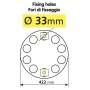 10 HOLES STAINLESS STEEL HUB-CAP - ALLOY RIMS