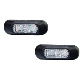 STROBE LIGHT 3 LED FRONT ORANGE 12 - 36V