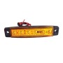 SIDE MARKER LIGHT ORANGE 6 LED 24V