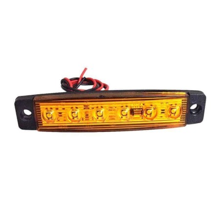 BEGRENZUNGSLEUCHTE ORANGE 6 LED 24V