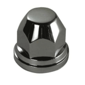NUT COVERS CHROMED PLASTIC 32 mm
