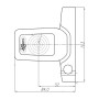 LUZ LATERAL TRASERO LED 12/24 V CAMIONES - REMOLQUES