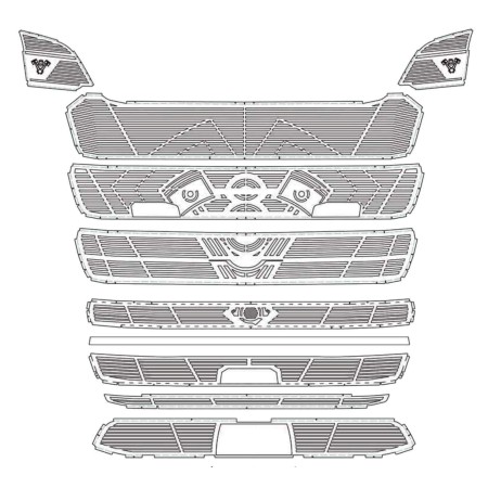 INTERNAL MASK WITHOUT FOG LIGHTS SCANIA S