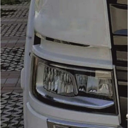 EDELSTAHL-SEITENPROFILE ÜBER SCHEINWERFER SCANIA S - R