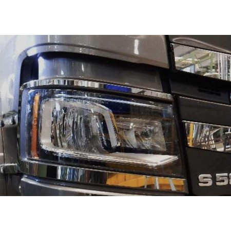 REDEDOR DE FAROS DE ACERO INOXIDABLE SCANIA R - S