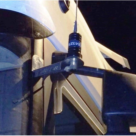 SOPORTE DE ANTENA CB CON ESCRITURA SUPER INOX SCANIA S - R