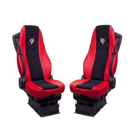 FUNDAS DE ASIENTO PARA VOLVO FH4 RED - NEGRO