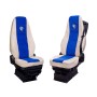 FUNDAS DE ASIENTO PARA VOLVO FH4 AZUL - CREMA