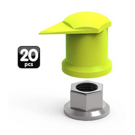 TIGHTENING INDICATORS FOR WHEEL NUT WITH DUST CAP. - SET 20 PCS