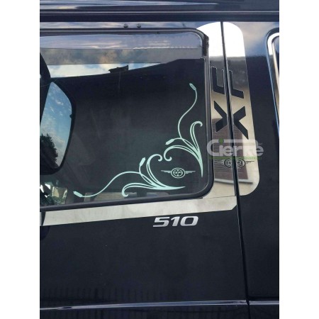 STAINLESS STEEL DOOR PILLAR COVERS DAF XF 106