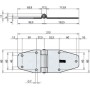 Heavy Duty Side Flat Hinge For Medium Doors Trailer