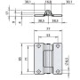 Heavy Duty Flat Side Door Hinge For Medium Sized Doors Trailer