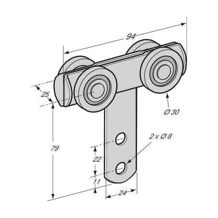 DOPPELROLLE VERZINKTER STAHL