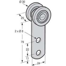 CARRUCOLA IN ACCIAIO ZINCATO