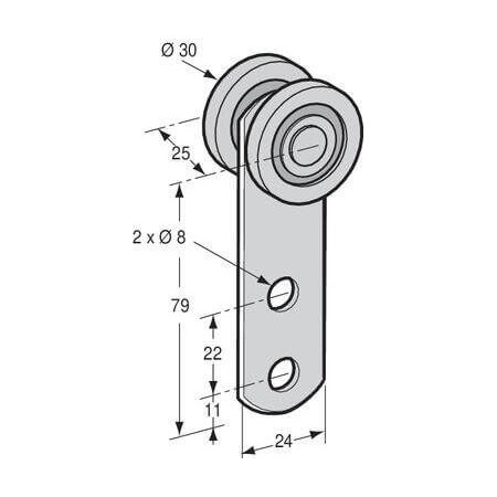 CHARIOT SIMPLE ACIER ZINGUÉ