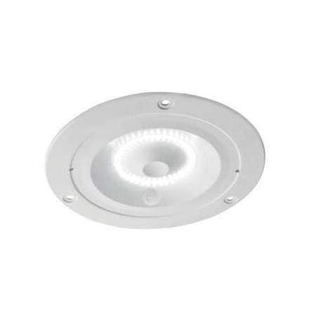 RECESSED CEILING LIGHT WHITE PLASTIC 12/24V. DEGREE OF
