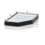 CABIN AIR FILTER - ACTIVATED. SUITABLE TO MERCEDES ACTROS MP4 -