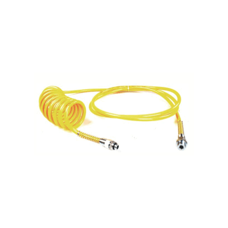 TUYAU SPIRALÉ JAUNE POUR REMORQUES