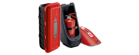 Support d'extincteur pour remorques - camions